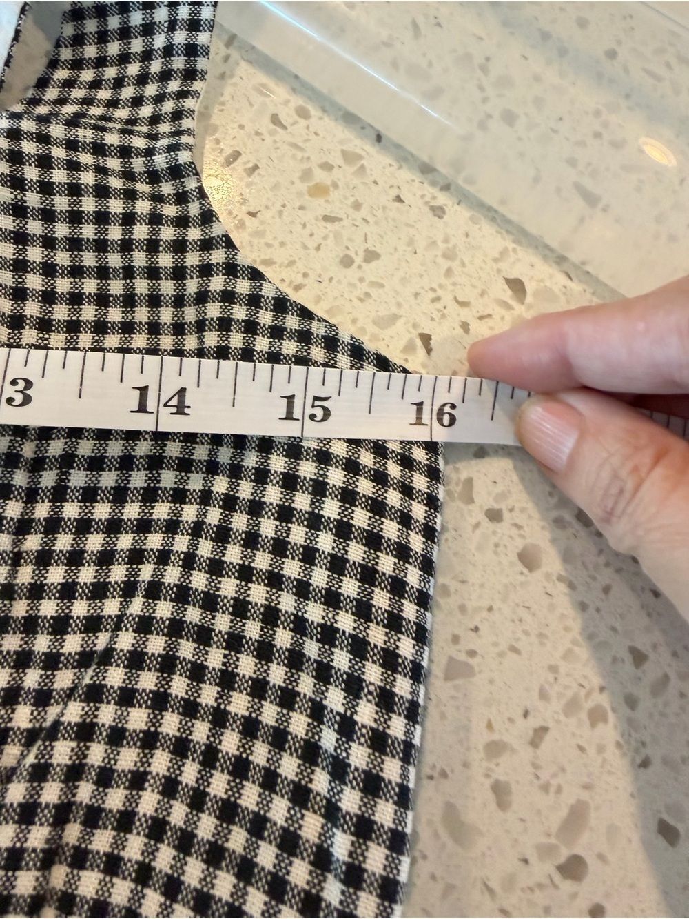Quince 100% European Linen Fit & Flare Midi Dress / Classic Mini Gingham / S - Picture 5 of 8